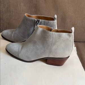 J. Crew Soft Gray Ankle Boots